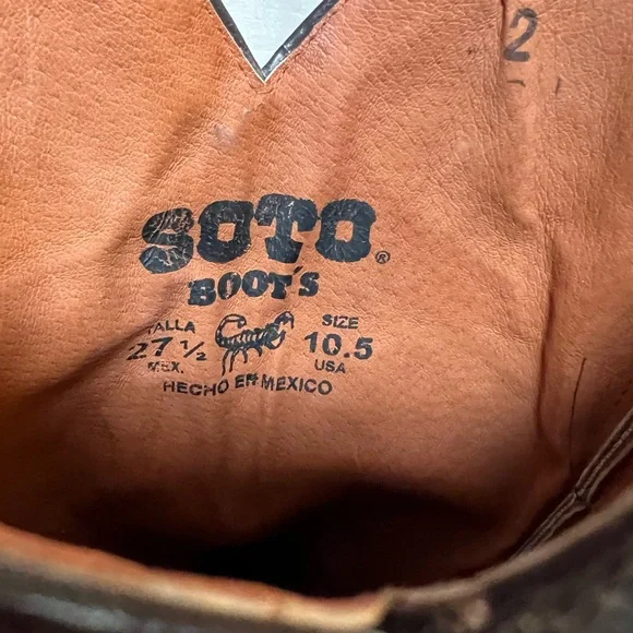 Soto Pre-Owned Great Condition Women’s Size 10.5 Embroidered Leather Boots - Picture 11 of 11